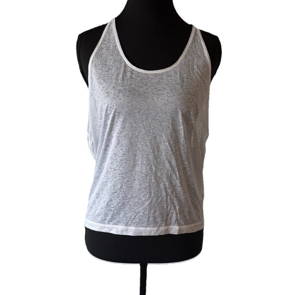 Nike Tank Top White Sheer Women’s Medium Sporty Gym Athleisure Training Yoga